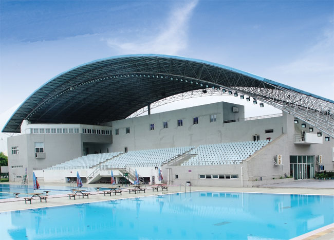 老河口游泳馆网架